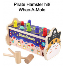 [READY STOCKS] Pirate Hit Hamsters Early Learning Whac-A-Mole Colourful Cute Design Educational Kids Children